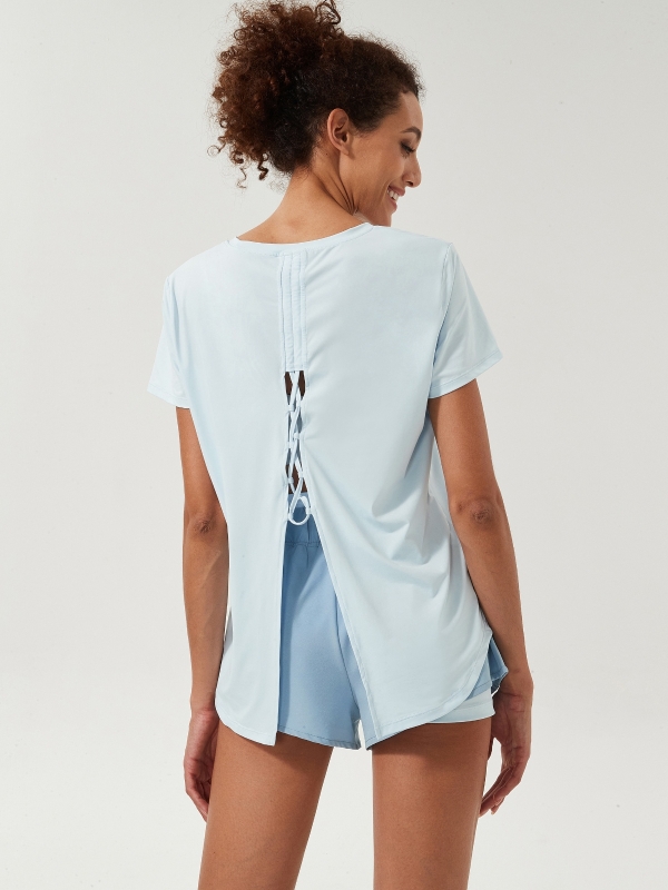 Icy Short Sleeved Yoga Top