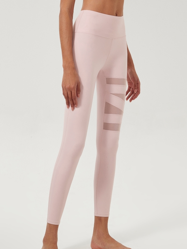 High Waisted Geometric Patchwork Fitness Pant